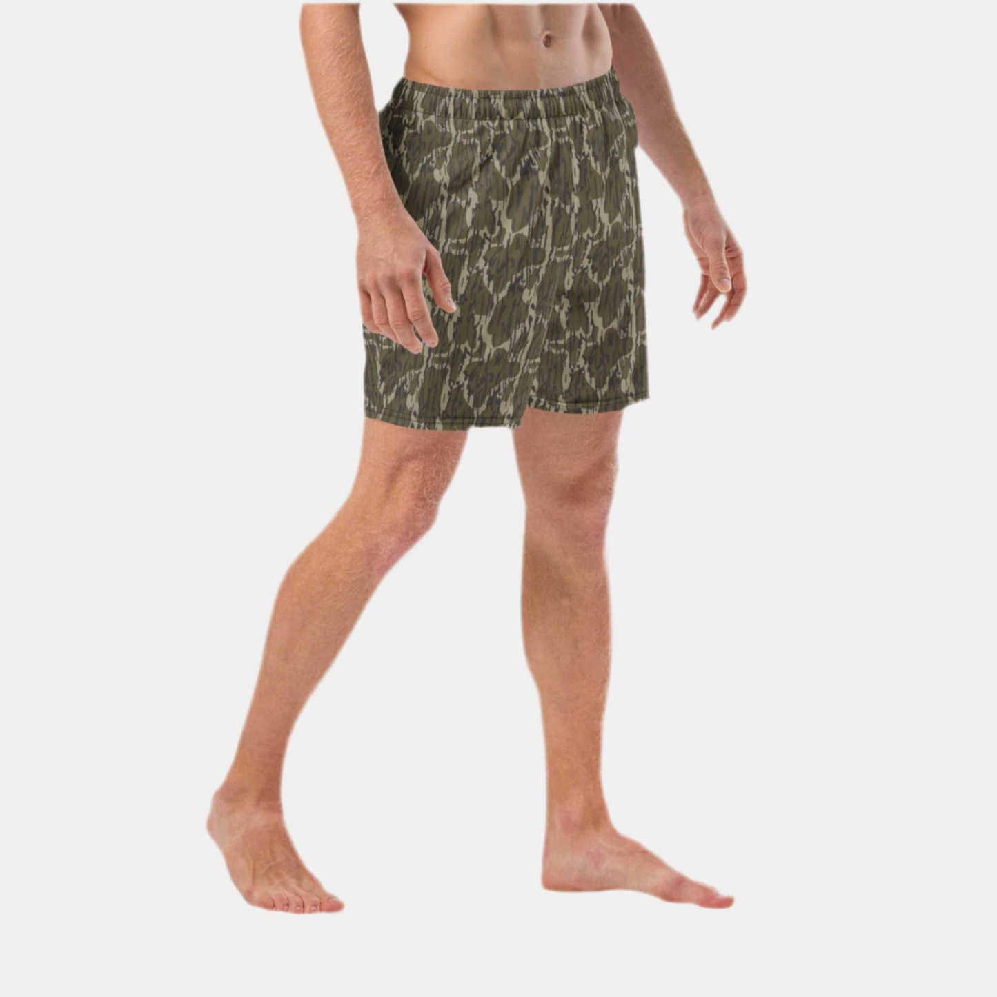 Bottomland Camo Recycled Swim Trunks