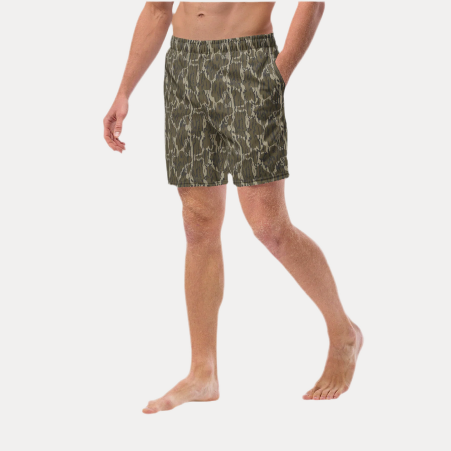 Bottomland Camo Recycled Swim Trunks