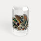 Trendy Retro Duck Camo Flying Mallard Duck Sipper Glass, 16oz