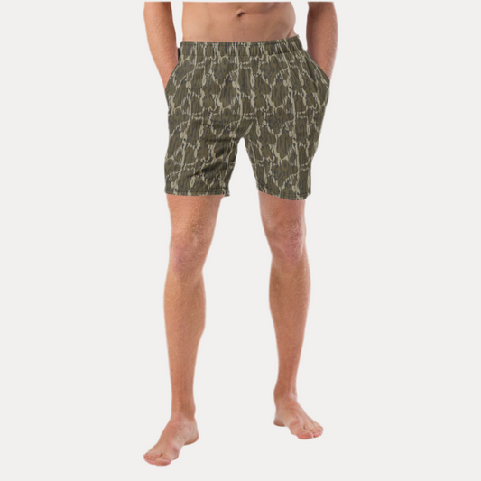 Bottomland Camo Recycled Swim Trunks