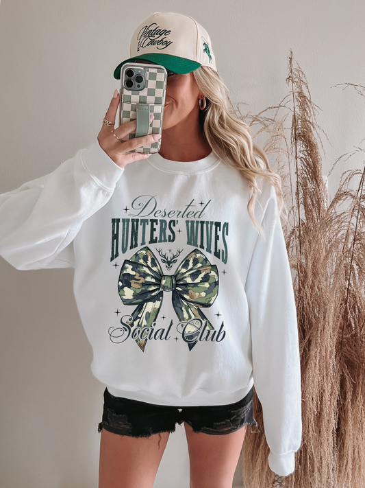 Deserted Hunters Wives Social Club Camo Bow